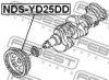 FEBEST NDS-YD25DD Belt Pulley, crankshaft